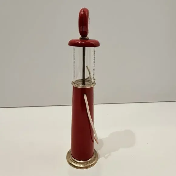 Vintage VISIBLE GAS PUMP Miniature Replica CONOCO RED 7.5” Tall USA - Picture 5 of 5